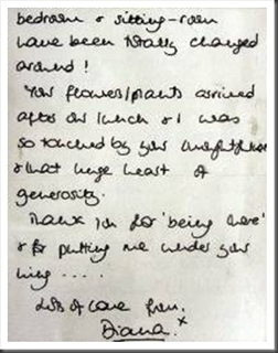 Lady Diana lettera