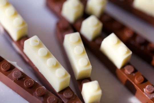 I mattoncini lego di cioccolato